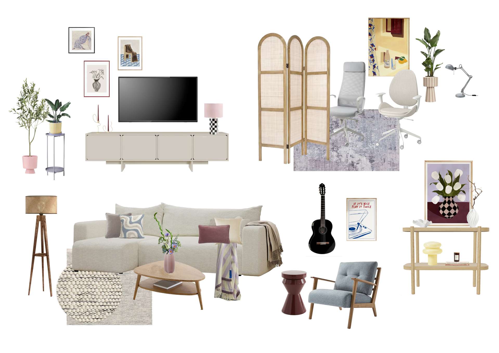 Furniture for a dopamine-rich interior