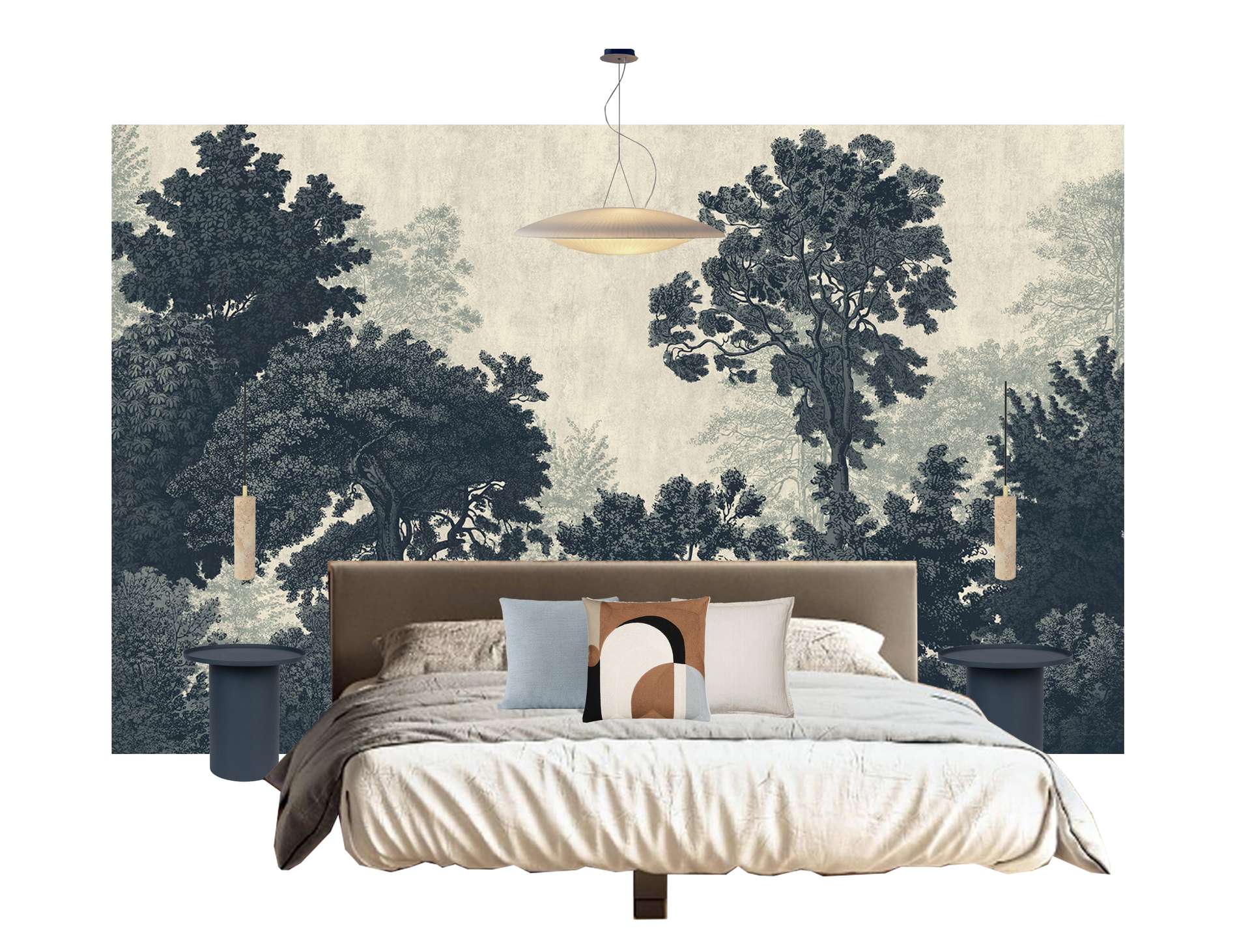 Interior design project for a room in Luxembourg