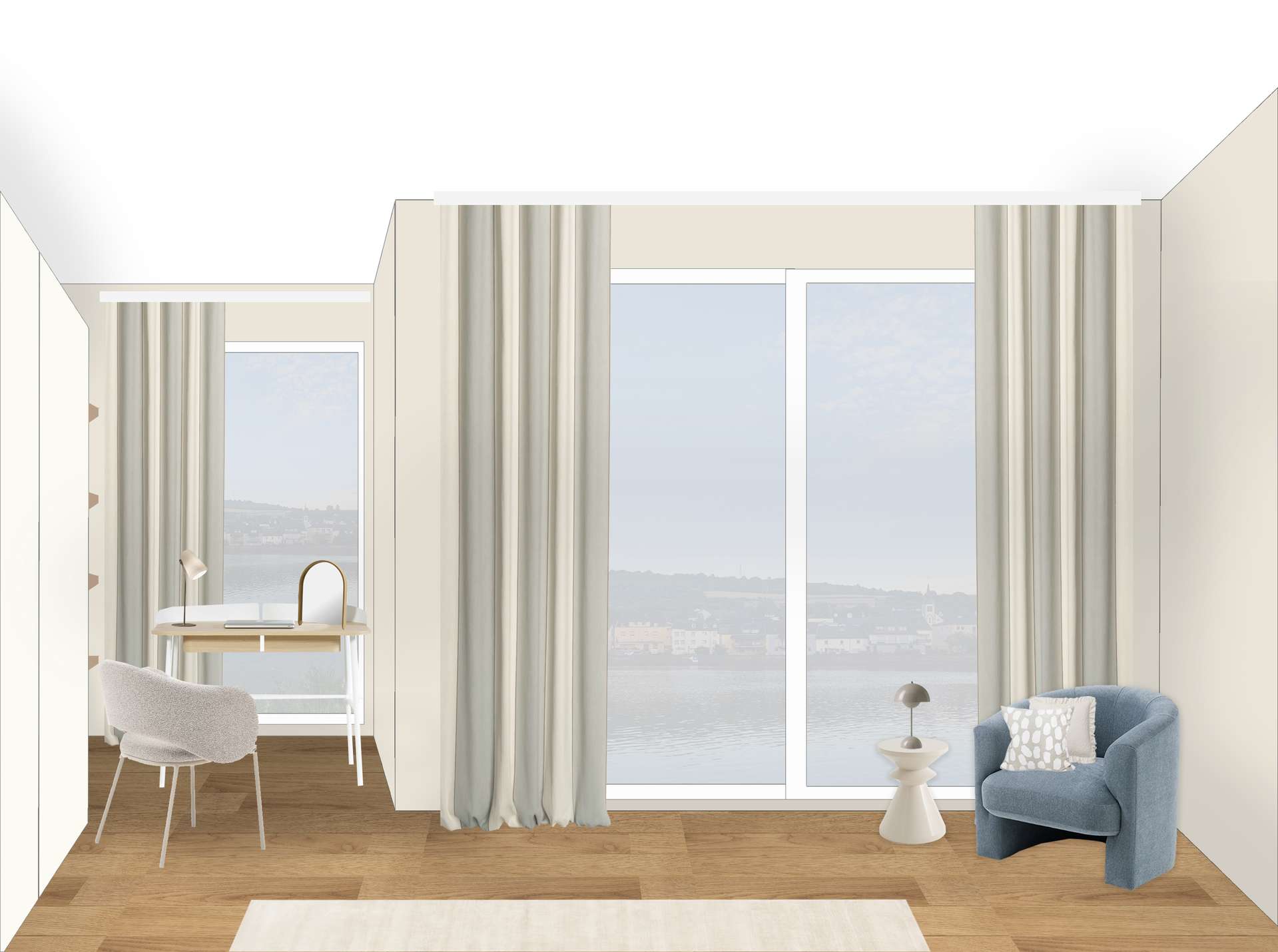 View of the panoramic windows