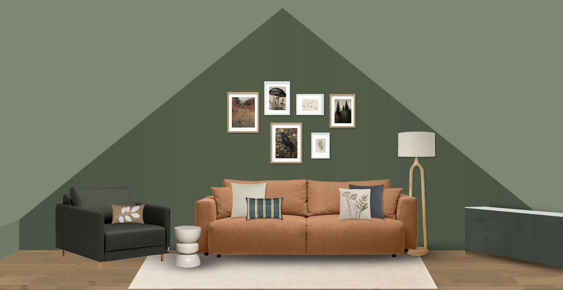 Cozy relaxation area in the loft