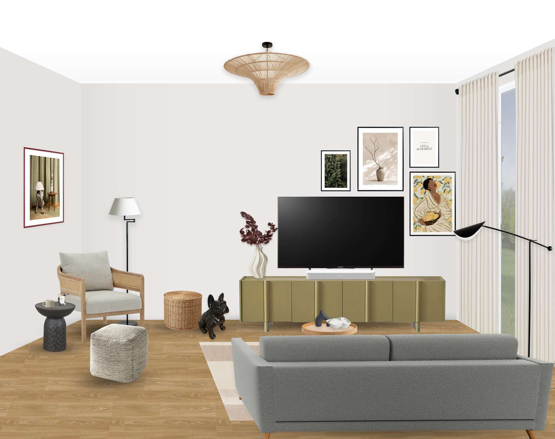 Interior collage in Photoshop