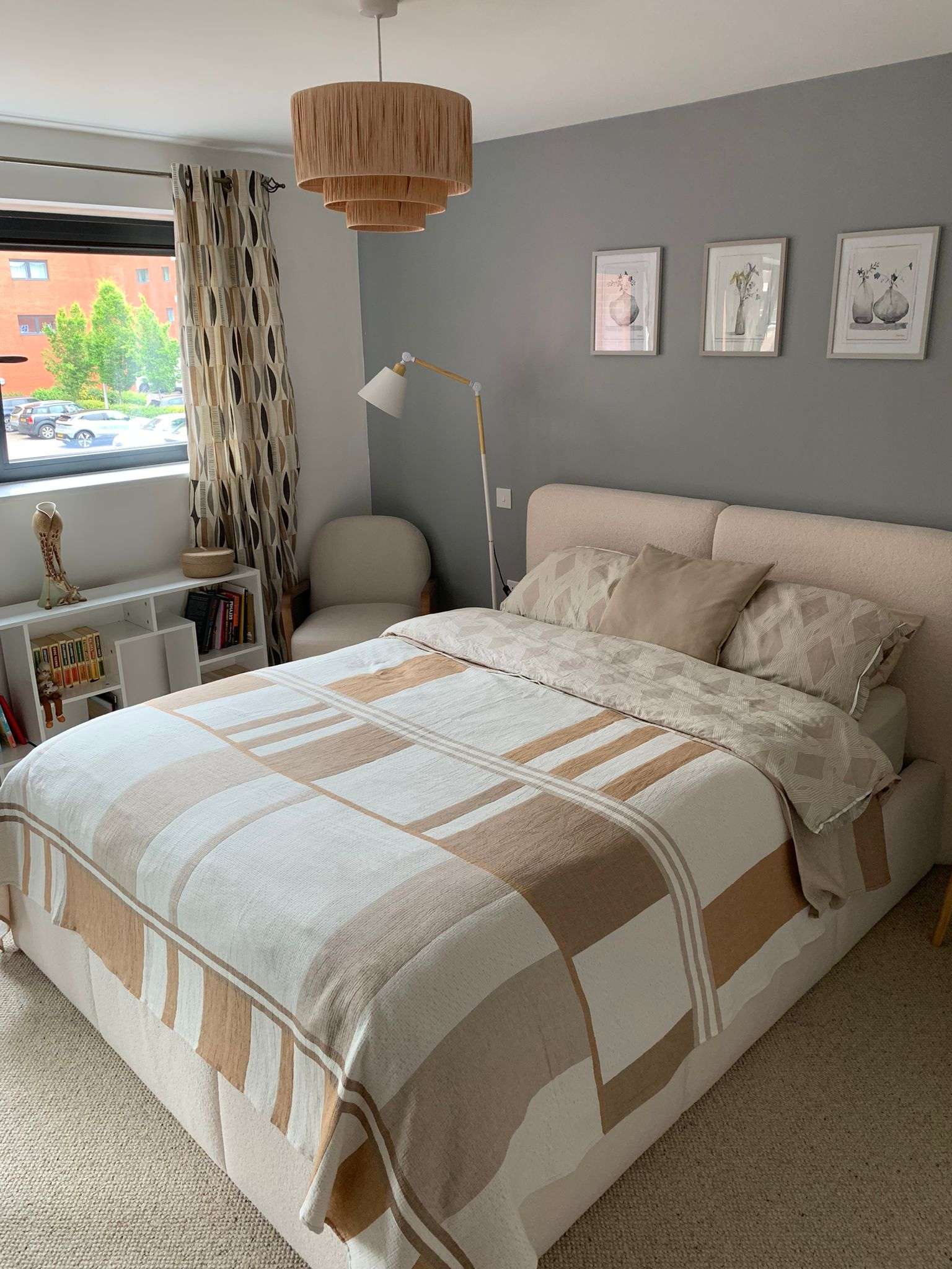 Photo of the completed bedroom interior